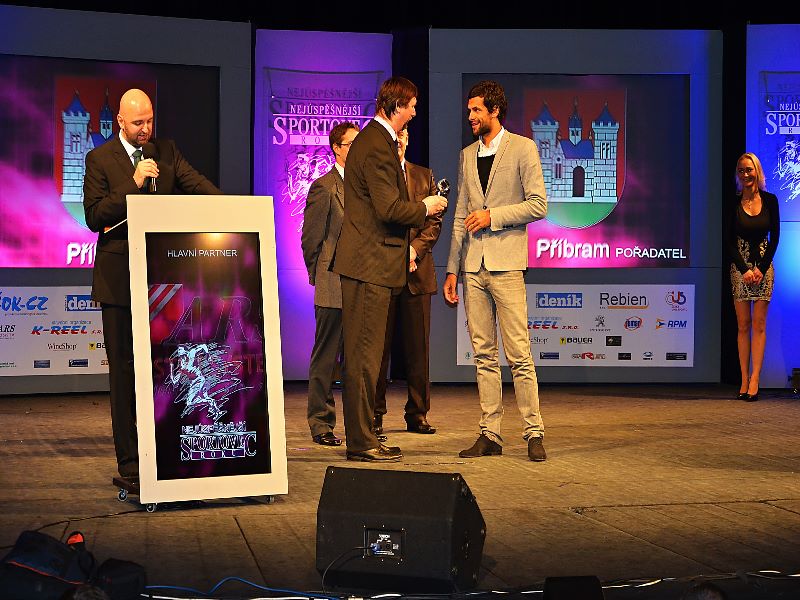Sportovcem Příbramska pro rok 2013 byl vyhlášen brankář 1. FK Příbram Aleš Hruška - Sportovec_roku29