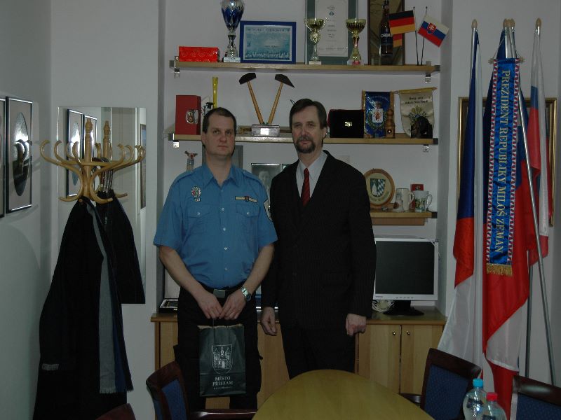 Za záchranu lidského života dostal strážník Městské policie Příbram Tomáš Wilda kázeňskou odměnu - DSC_0204