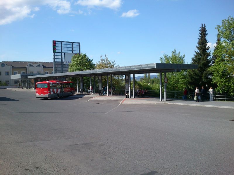 Autobusové nádraží - pohled od jihozápadu
