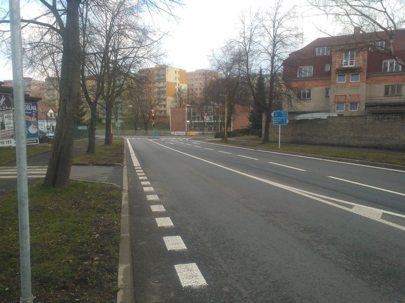 třída Osvobození - finální stav po realizaci projektu