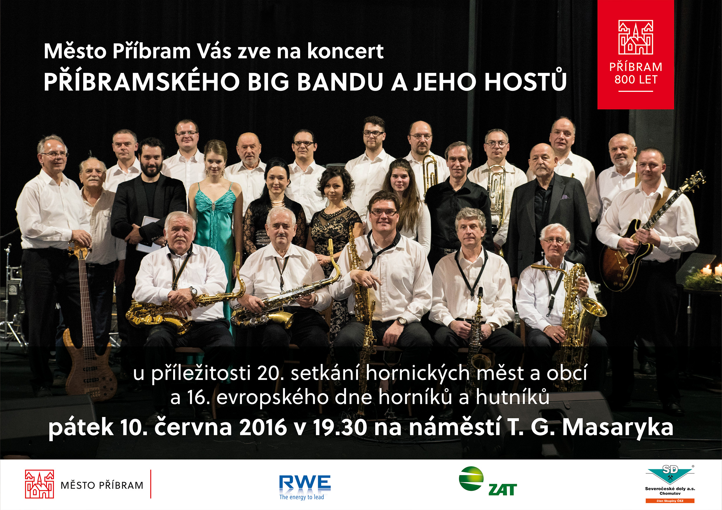 Koncert Příbramského Big Bandu - plakat_Big_Band_2016-A3