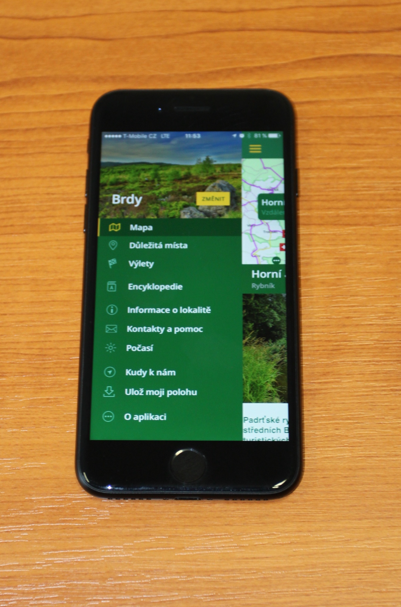 VLS spustily mobilní mapovou aplikaci Ralska a Brd - Aplikace%20Brdy2