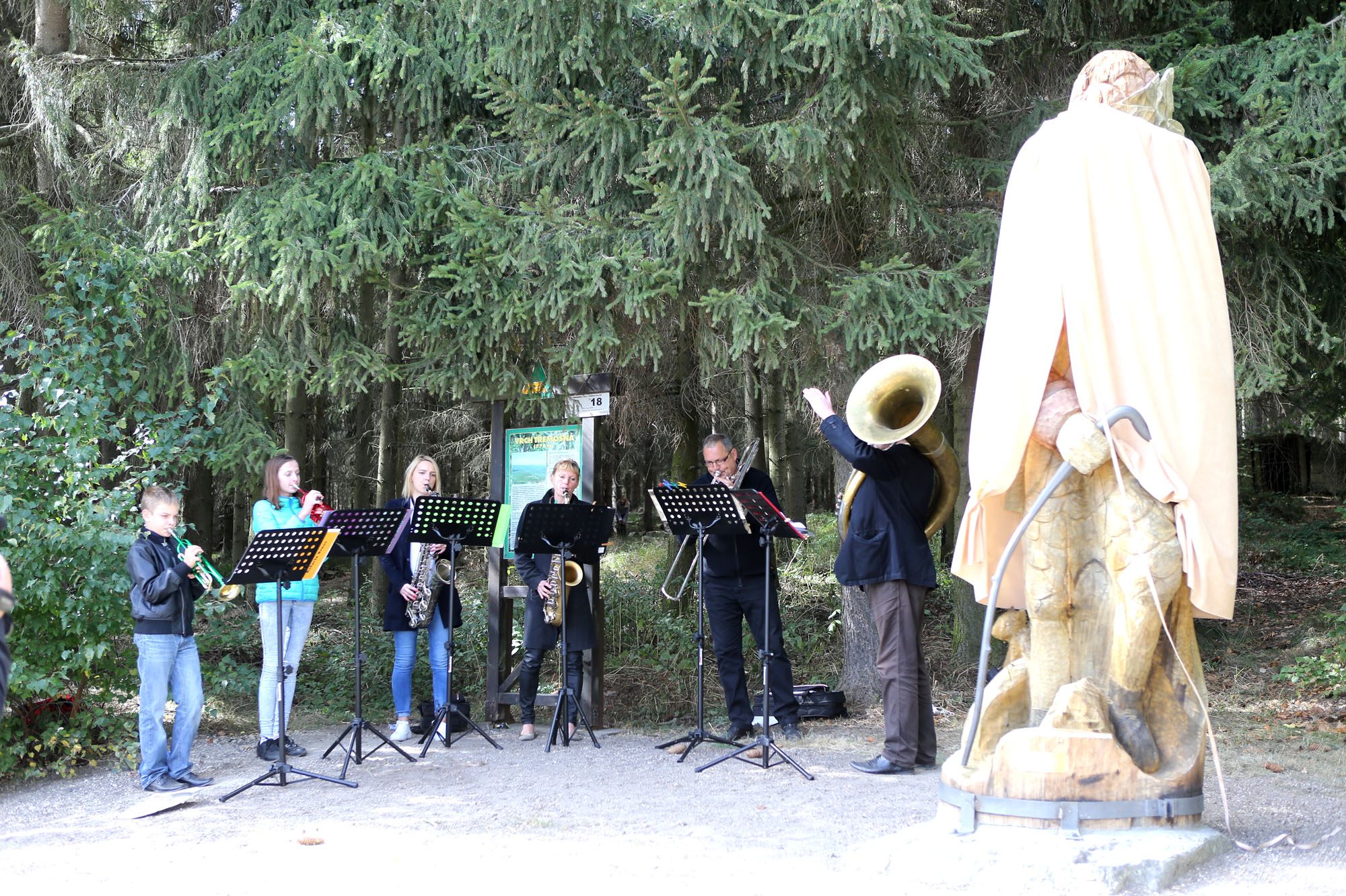 Slavnostní odhalení sochy brdského rytíře Fabiána - 01