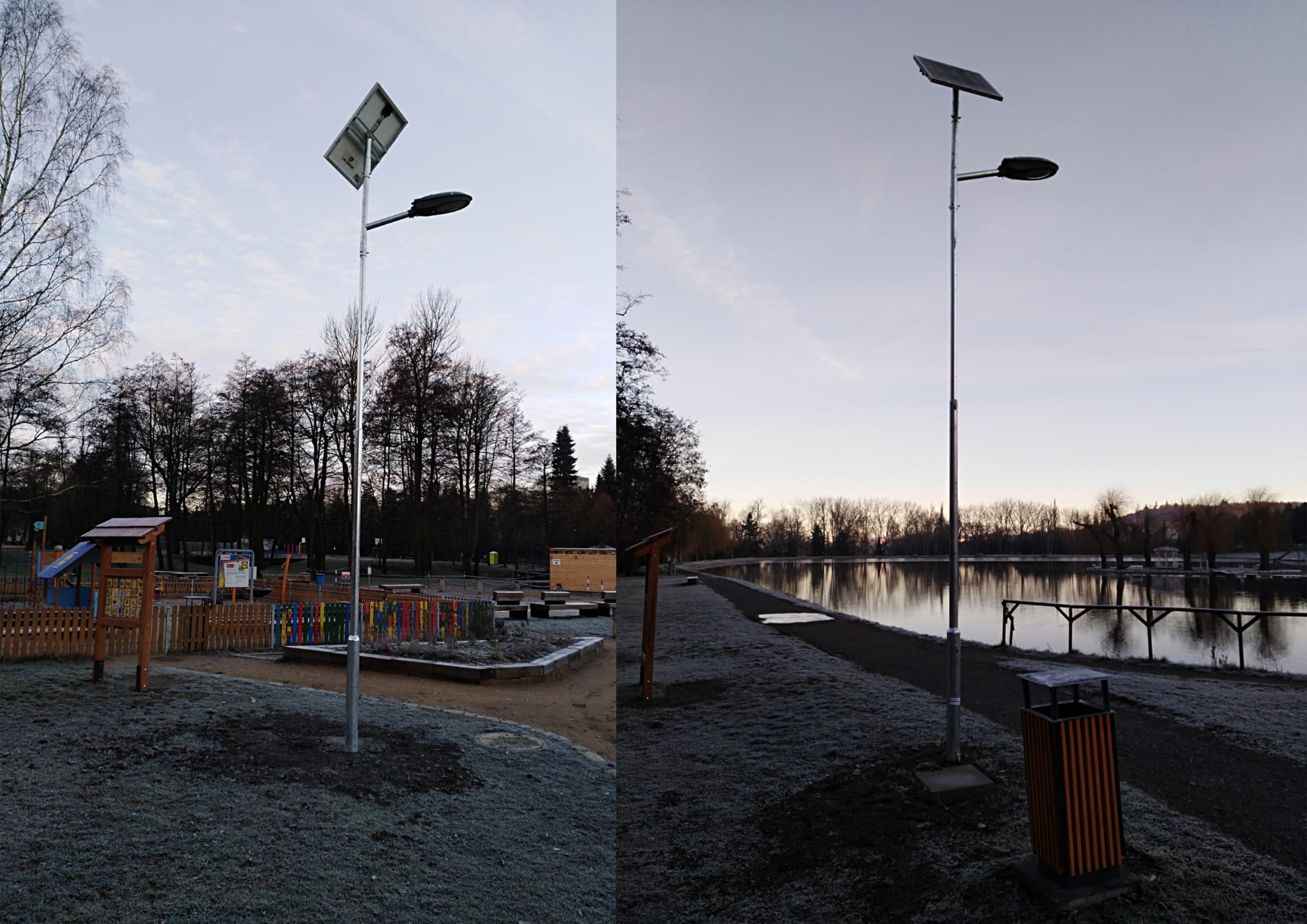 Solární osvětlení kolem Nováku je již hotové - lampy