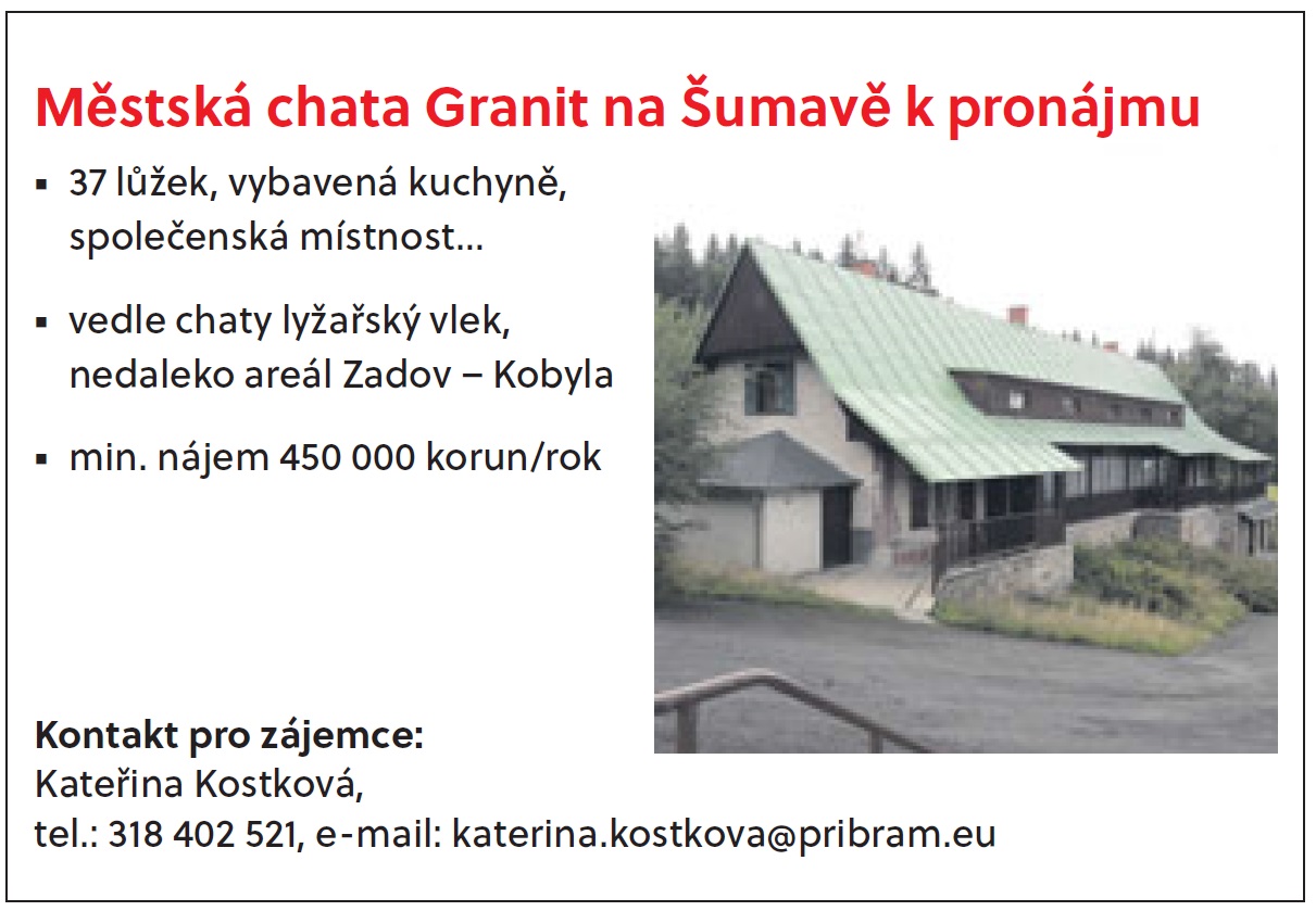 Město nabízí k pronájmu chatu Granit na Šumavě - Granit_2