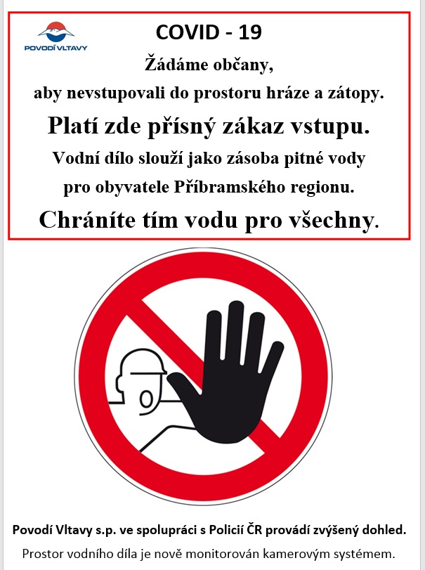 Zákaz vstupu k vodním nádržím v Brdech - Brdy_plakat