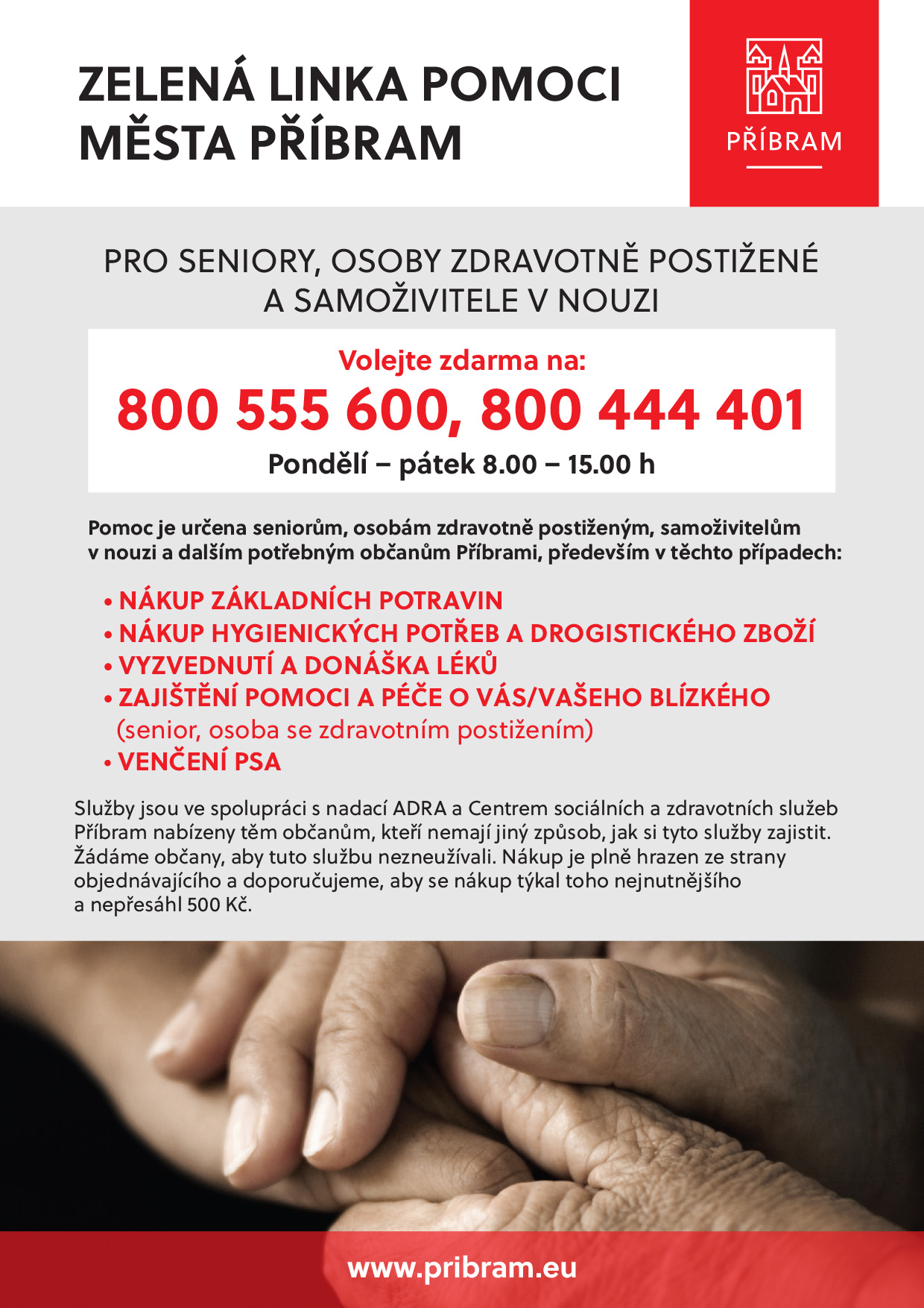 Zelená linka pomoci pouze ve všední dny - zelena_linka_koronavirus-A4-1