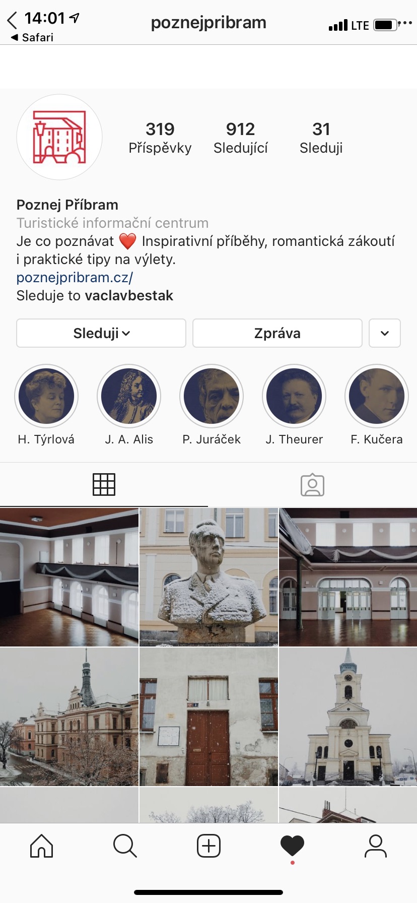 Instagram Poznej Příbram
