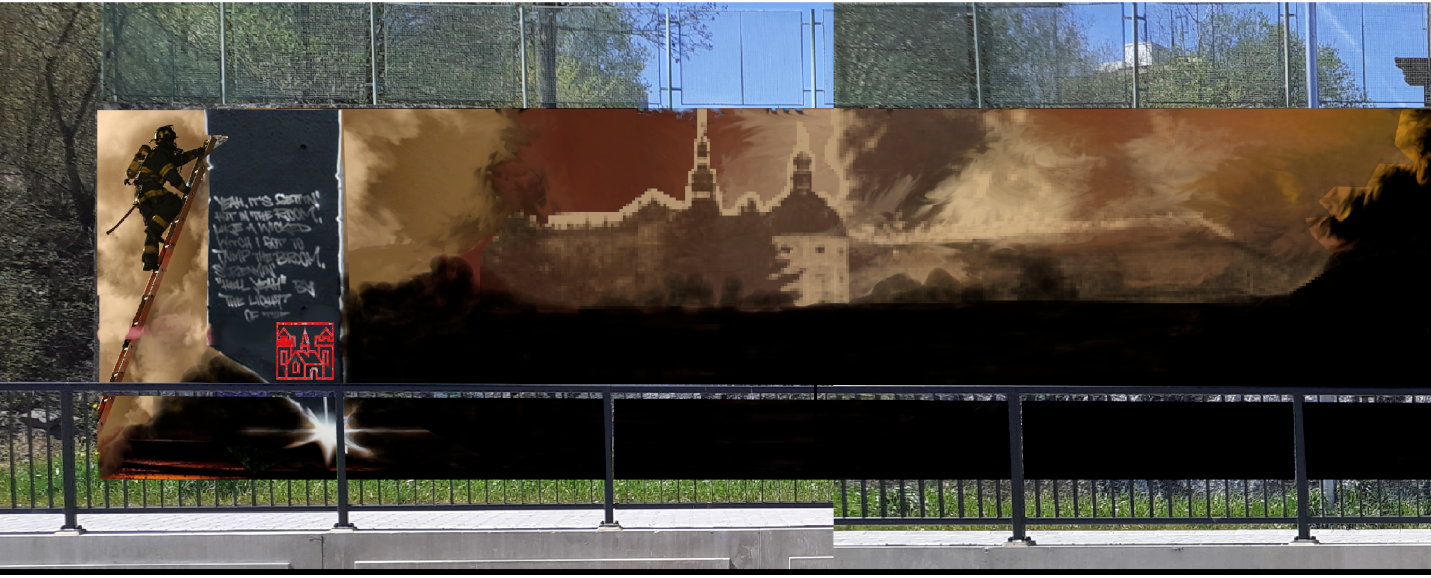 Stěnu u nové vlakové zastávky pokryje graffiti - T%201