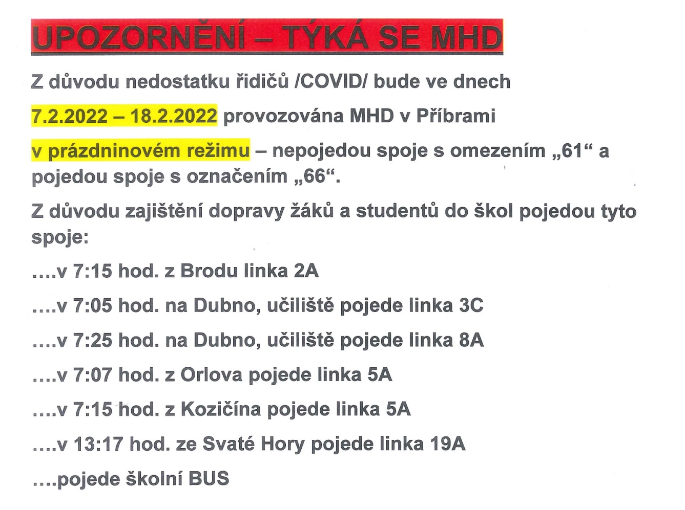 MHD bude jezdit v upraveném prázdninovém režimu - letak_MHD