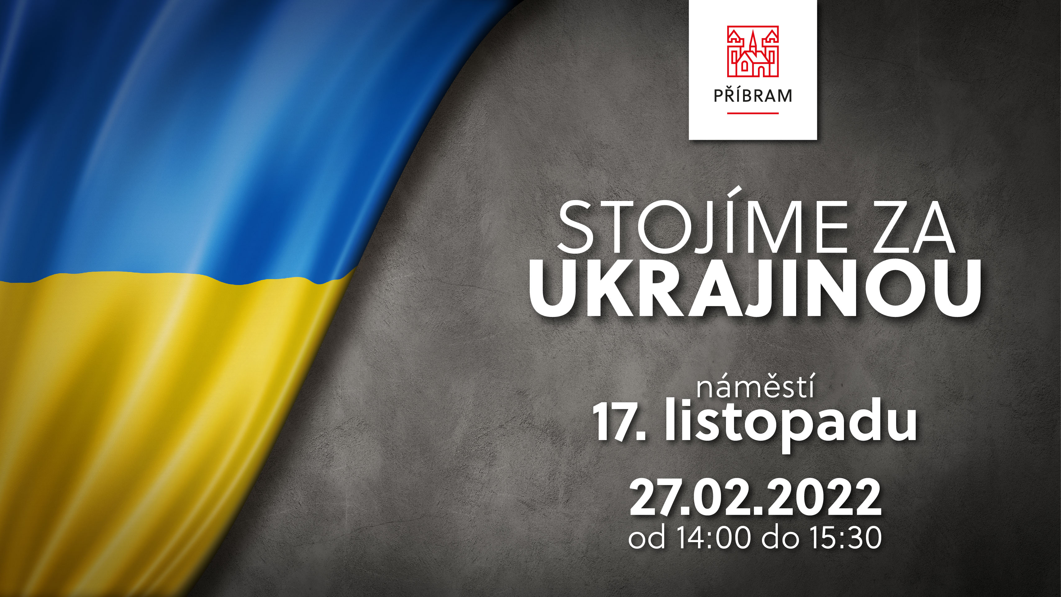 Příbram stojí za Ukrajinou - Stoj%C3%ADme%20za%20Ukrajinou