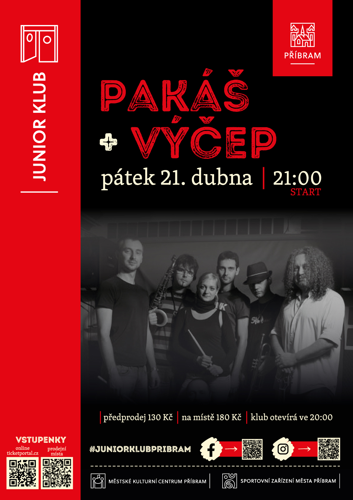 Koncerty, karaoke i promítání s besedou – to je duben v Junior klubu - Pak%C3%A1%C5%A1%20%2B%20V%C3%BD%C4%8Dep