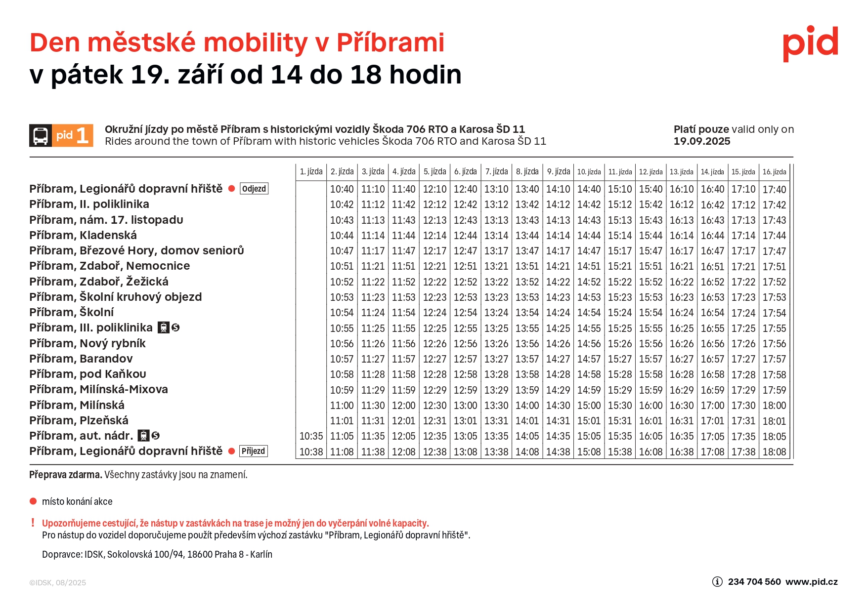 Den městské mobility 19. 9. 2025