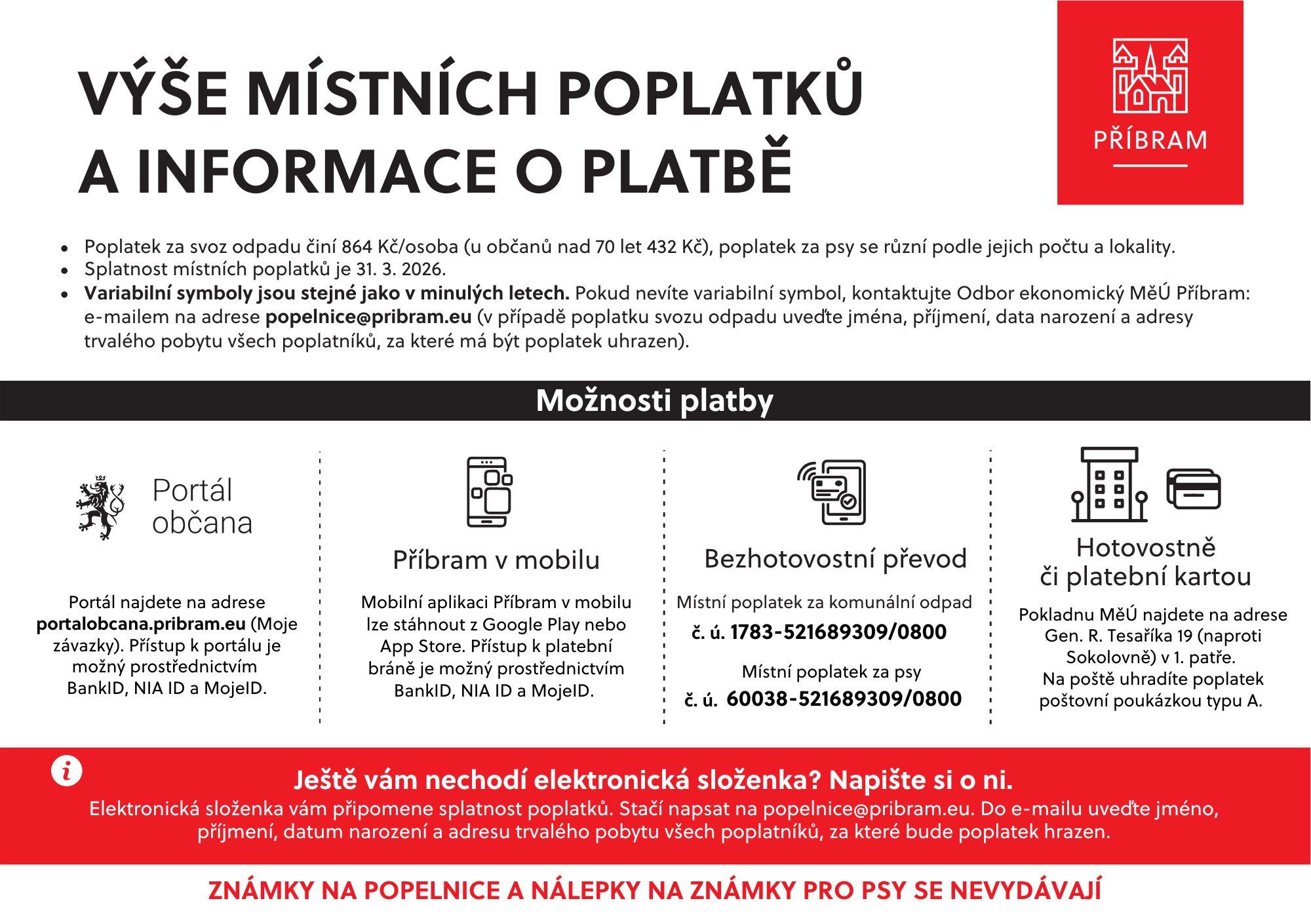 Poplatky 2026