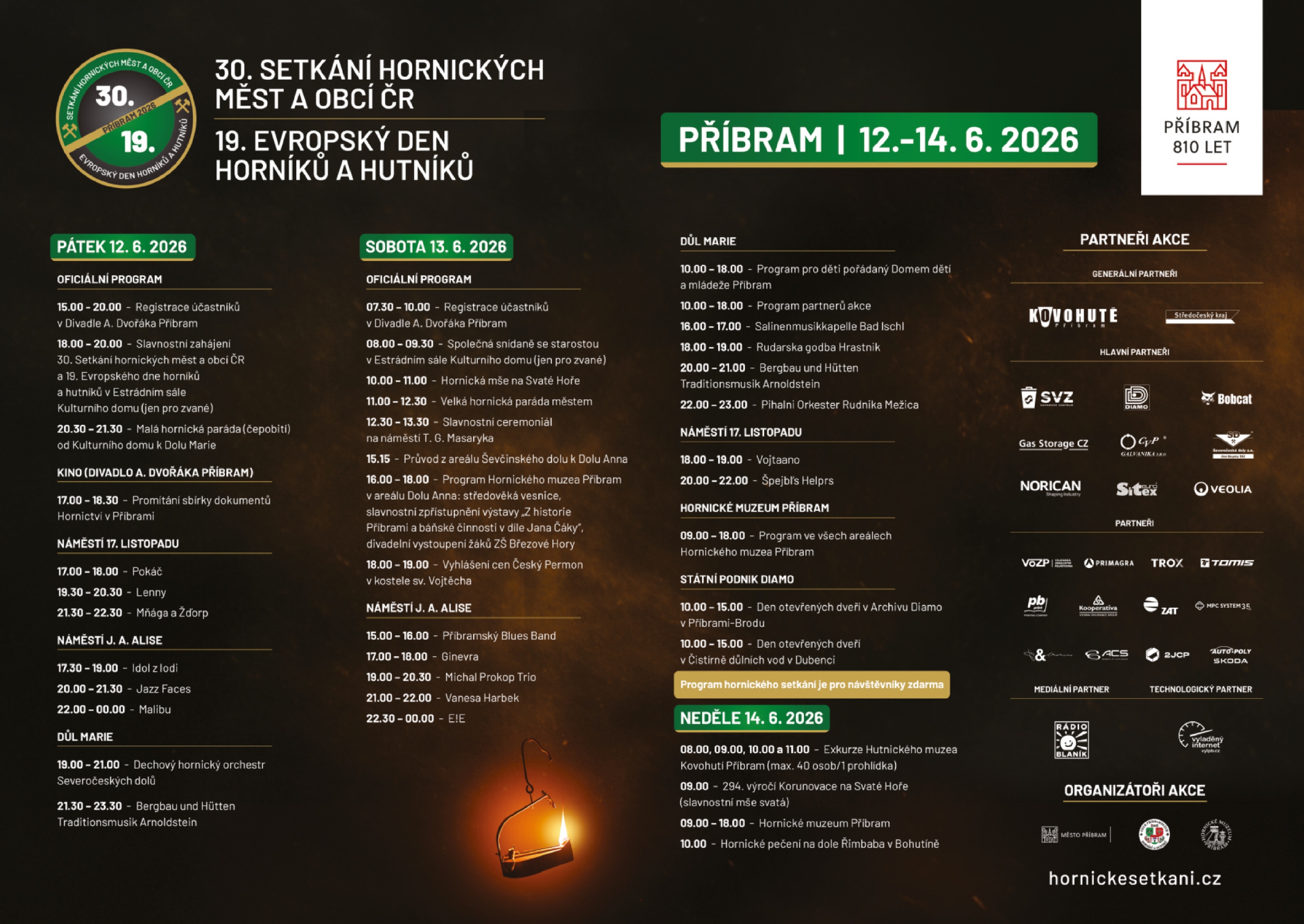 Hornické slavnosti program