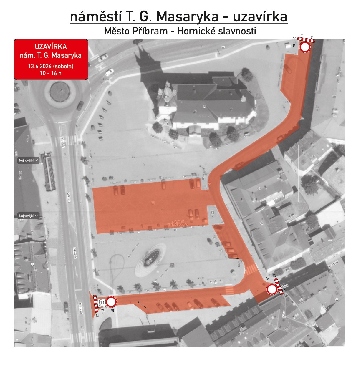 Uzavírka nám. TGM