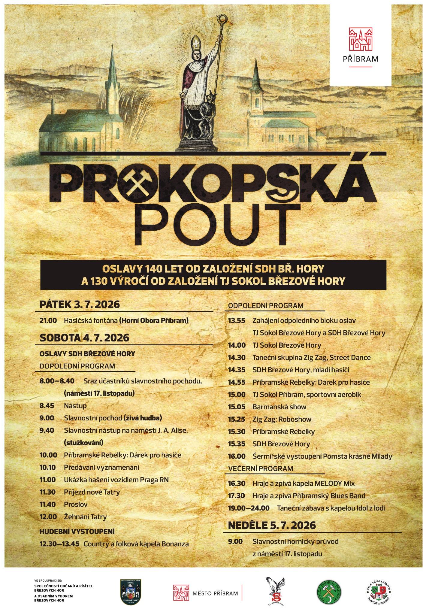 Prokopská pouť 2026 - plakát