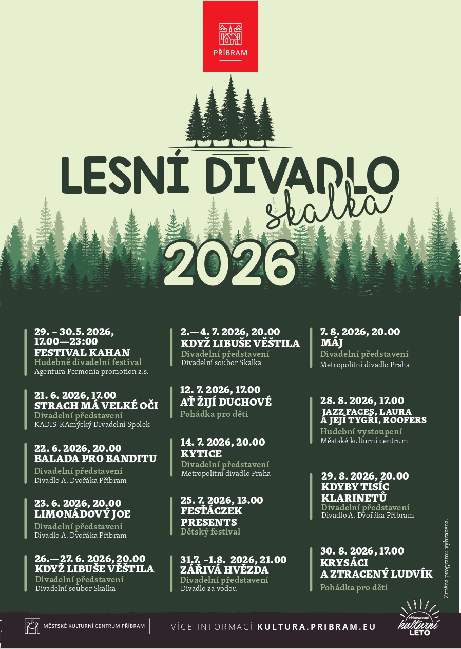 Lesní divadlo Skalka v Podlesí, 2026